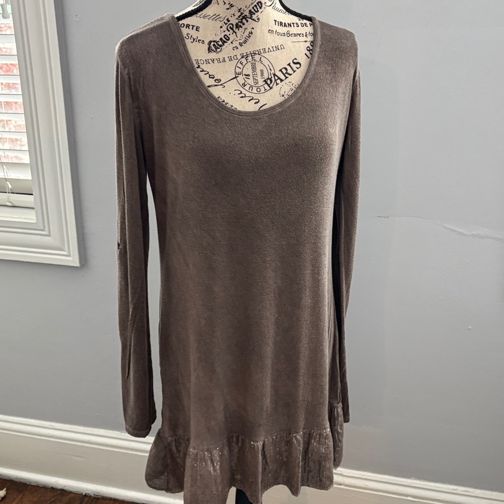 Chic Brown Women's Tunic Top